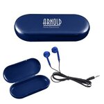 Metallic Wired Earbuds With Clamshell Case
