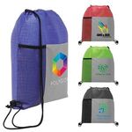 Metroplex - Drawstring Bag with 210D Pocket - Full Color -  