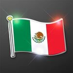 Mexican flag flashing pin blinkies