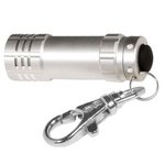 Micro 3 LED Torch/Key Holder - Silver