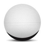 Micro Foam Basketballs Nerf - 2.5" - White/Black