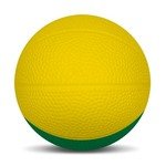 Micro Foam Basketballs Nerf - 2.5" - Yellow/Kelly Grn