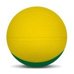 Micro Foam Basketballs Nerf - 2.5" - Yellow/Kelly Grn