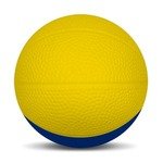 Micro Foam Basketballs Nerf - 2.5" - Yellow/Royal