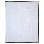 Micro-Plush Picnic Blanket with Carry Strap 50-x 60- 410GSM- - Medium White