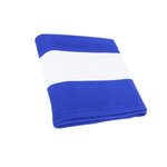 Microfiber Beach Towel - Royal With White