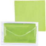 Microfiber Cleaner Cloth in Pouch - Lime Green