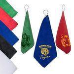 Microfiber Golf Towel w/ Grommet and Hook -  