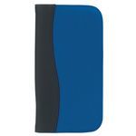Microfiber Travel Wallet With Embossed PVC Trim - Royal Blue