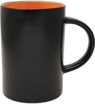 Midnight Cafe Collection Mug - Black-orange
