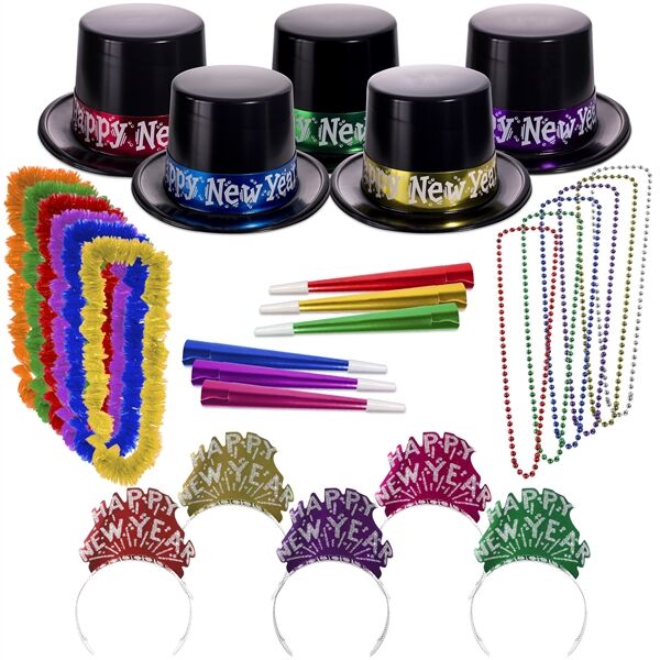 Main Product Image for Midnight Metallic New Year's Eve Party Kit for 50