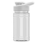 Mini 16 oz. PETE Sports Bottle with Drink thru lid - Clear