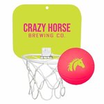 Buy Custom Printed Mini Basketball With Imprinted Backboard Hoop & I