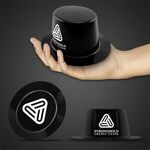 Mini Black Plastic Top Hat - Black