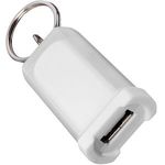 Mini Car Charger With Key Ring - Clear