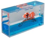 Mini Clownfish Liquid Wave Paperweight -  