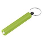 Mini Cylinder LED Flashlight Key Tag - Lime
