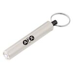 Mini Cylinder LED Flashlight Key Tag -  