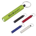 Mini Cylinder LED Flashlight Key Tag -  