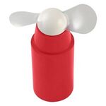 Mini Fan With Removable Cap - Red