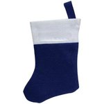 Mini Felt Christmas Stocking - Blue