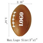 Mini Foam Stress Football - 3.54 x 2.16 -  