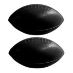 Mini Football Plastic 6" Two Sided Imprint - Black
