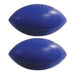 Mini Football Plastic 6" Two Sided Imprint - Blue