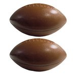 Mini Football Plastic 6" Two Sided Imprint - Brown