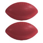 Mini Football Plastic 6" Two Sided Imprint - Burgundy