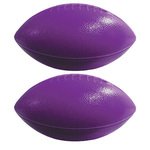 Mini Football Plastic 6" Two Sided Imprint - Purple