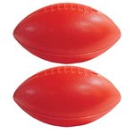 Mini Football Plastic 6" Two Sided Imprint - Red