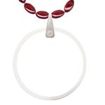 Mini Football Shaped Beads with Disk and Decal -  