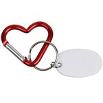 Mini Heart Carabiner Keychain - Red