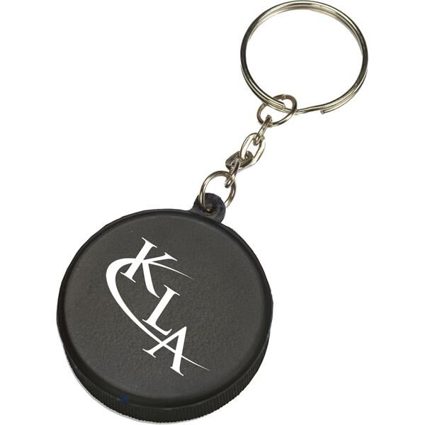 Main Product Image for Mini Hockey Puck Stress Reliever Key Tag