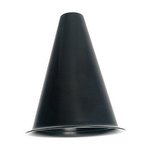 Mini Megaphones With Pop Off Disk - 8" - Black