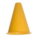 Mini Megaphones With Pop Off Disk - 8" - Bright Yellow