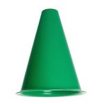 Mini Megaphones With Pop Off Disk - 8" - Kelly Green