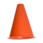 Mini Megaphones With Pop Off Disk - 8" - Orange