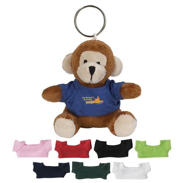 Main Product Image for Custom Printed Mini Monkey Key Chain