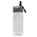 Mini Mountain 22 oz Bottle with Flip Straw Lid - Transparent Clear