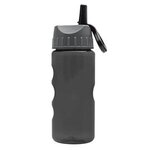 Mini Mountain 22 oz Bottle with Flip Straw Lid - Transparent Smoke