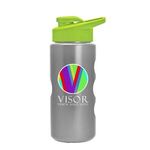 Mini Peak - 22 oz. Metalike Bottle -Drink Thru Lid Digital -  