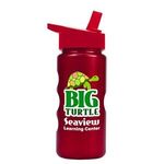 Mini Peak - 22 oz. Metalike Bottle w/ Flip Straw Lid-Digital - Metallic Red