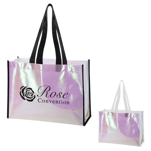 Main Product Image for Custom Printed Mini Pearl Laminated Non-Woven Tote Bag