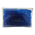 Mini Rectangle Gel Bead Hot/Cold Pack - Blue