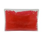 Mini Rectangle Gel Beads Hot/Cold Pack - Red