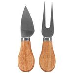 Mini Round Cheese Board & Knife Set -  