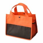 Mini Snap Non-Woven Lunch Tote - Orange