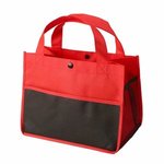 Mini Snap Non-Woven Lunch Tote - Red